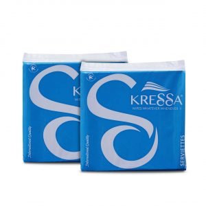 Kressa Paper Napkin | Serviettes 30X30 CM 1 Ply Pack of 2 - 160 Pulls