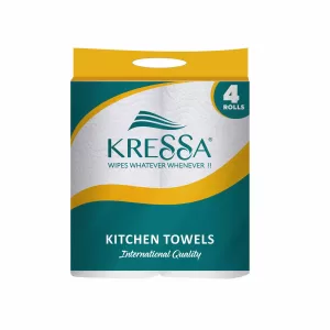 Kressa Kitchen Roll 4in1 2 Ply 60 Pulls Per Roll-240 Pulls