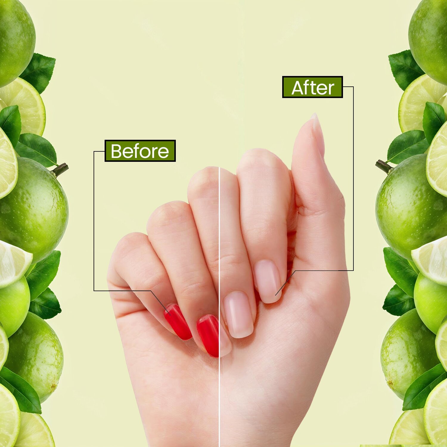 Kressa Nail Polish Remover Wipes | Zesty Lemon (Pack Of 6) - Image 6