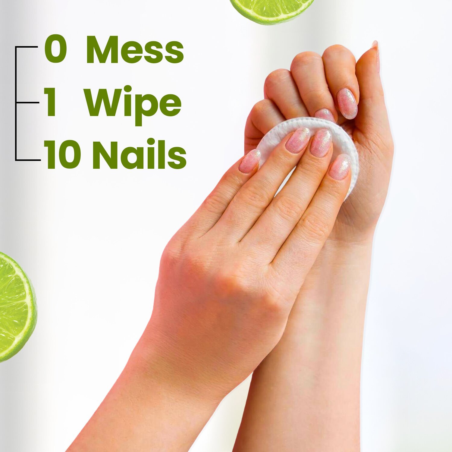 Kressa Nail Polish Remover Wipes | Zesty Lemon (Pack Of 6) - Image 5