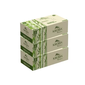 Kressa Konserve Bamboo Face Tissue - 2 Ply,100 Pulls (Pack of 3)